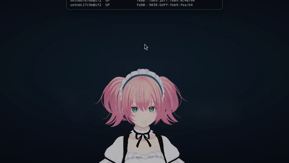 Hannah in full screen with both arms open mid-sentence